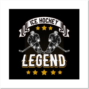 Ice Hockey Legend Sport Player Posters and Art